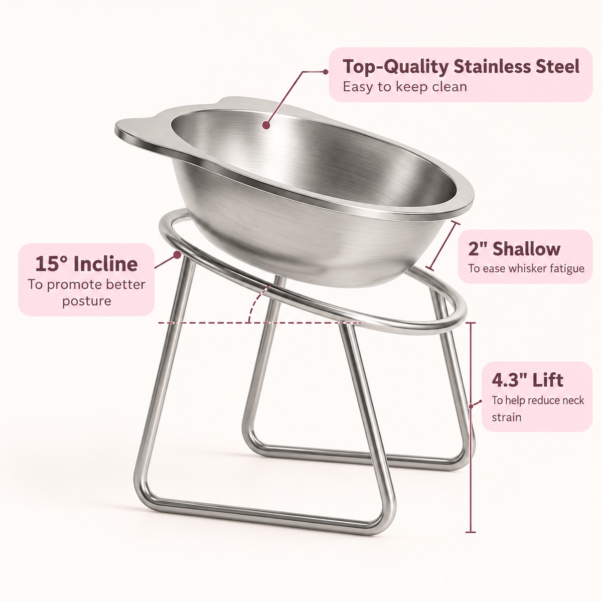 Tailora Elevated Dog Bowl