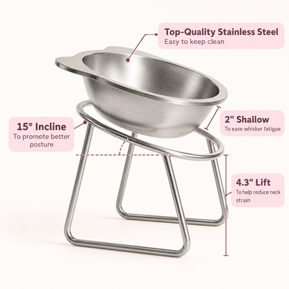 Tailora Elevated Dog Bowl